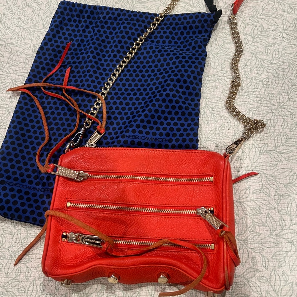 Rebecca Minkoff Bold Orange Crossbody Bag
